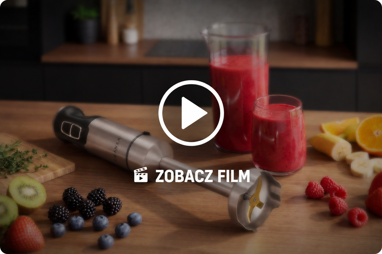 Film prezentujący blender ręczny BlendaFresh 6w1 Transa Electronics – kliknij, aby obejrzeć